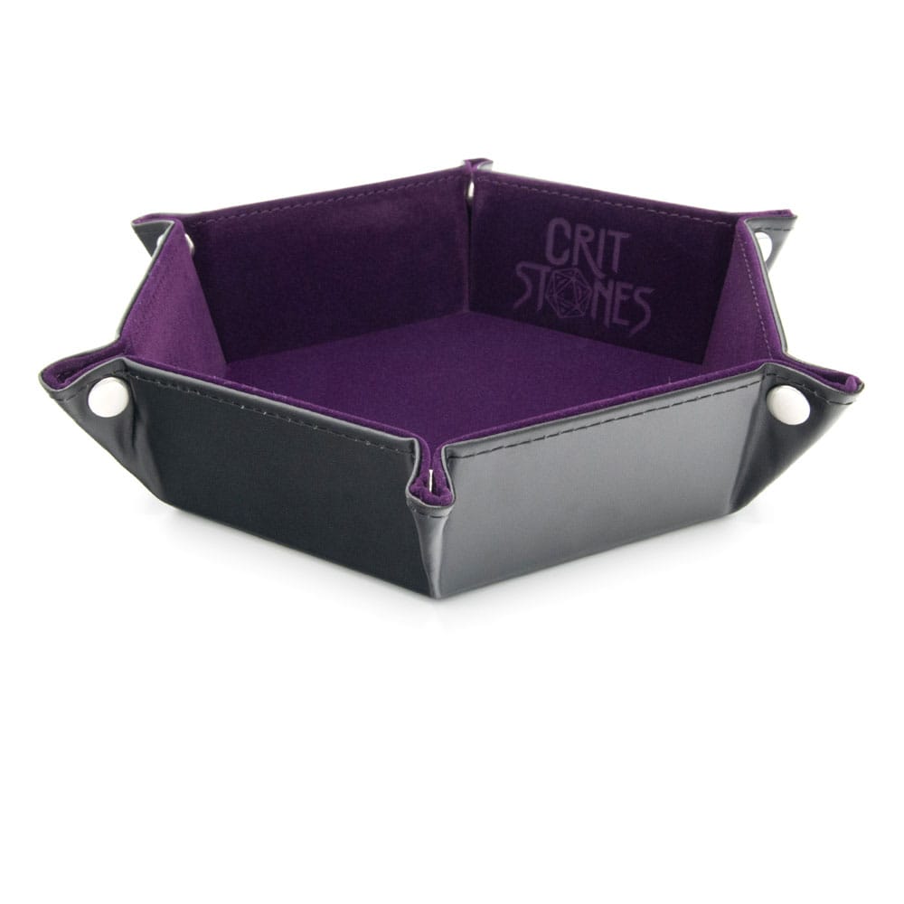 CritStones Folding Dice Tray Purple DS Modellismo CritStones Folding Dice Tray Purple