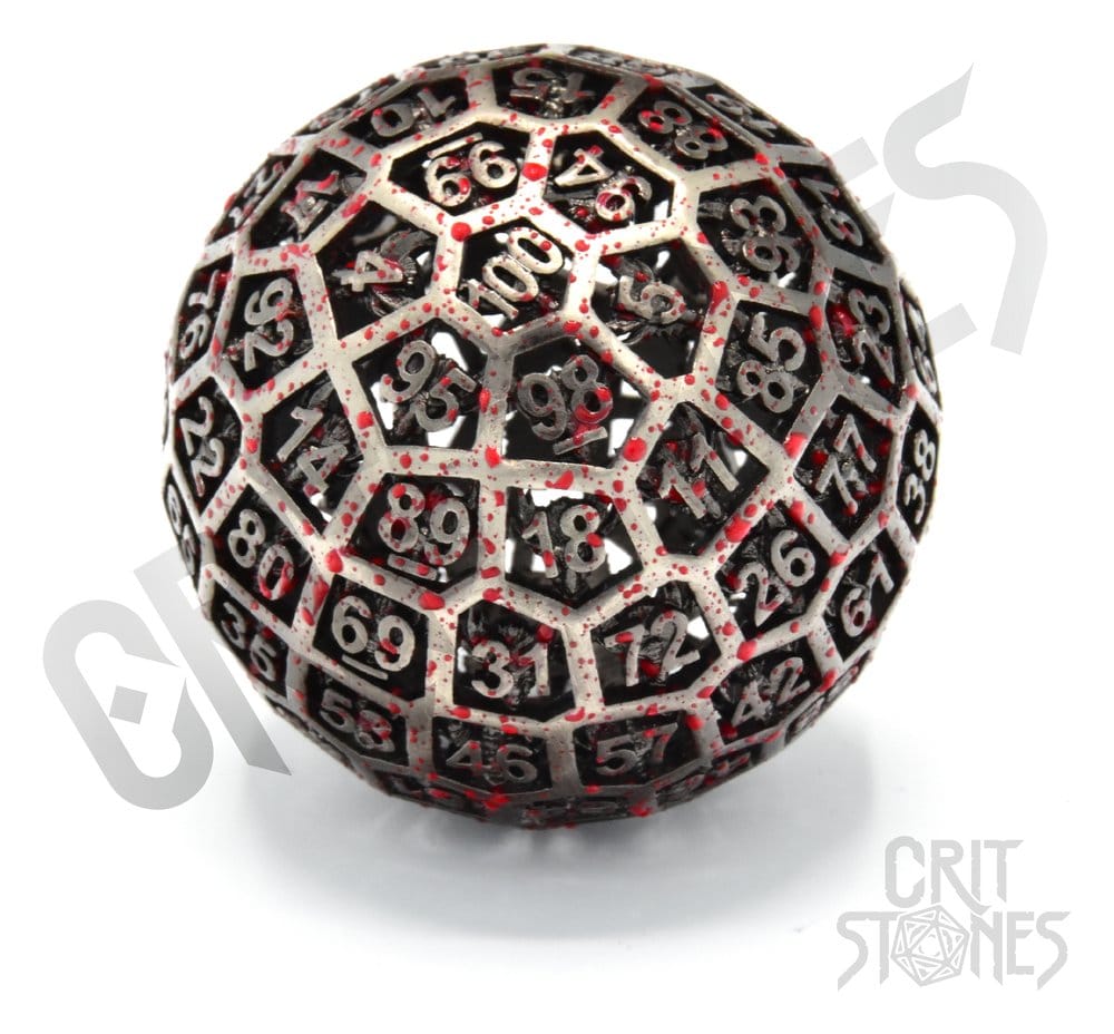 CritStones Hollow Metal Dice D100 Centigrave DS Modellismo CritStones Hollow Metal Dice D100 Centigrave