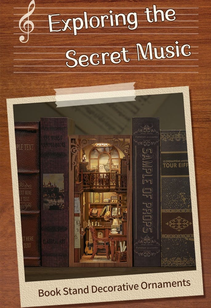 Book Nook The Secret Rhythm 23 x 11 cm DS Modellismo Book Nook Secret Rhythm 23 x CuteBee