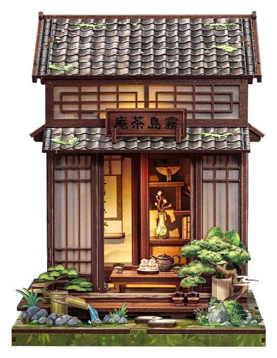 Miniature House Model Kit Kirishima Cha-an 19 x 14 cm DS Modellismo Miniature House Model Kit Kirishima Cha-an