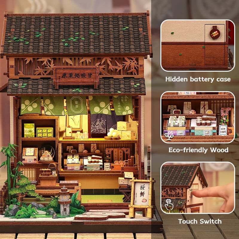 Miniature House Model Kit Kanmi-dokoro Kurihara 19 x 15 cm DS Modellismo Miniature House Model Kit Kanmi-dokoro