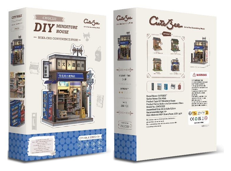 Miniature House Model Kit Beika-cho Convenience Store 22 x 15 cm DS Modellismo Miniature House Model Kit Beika-cho