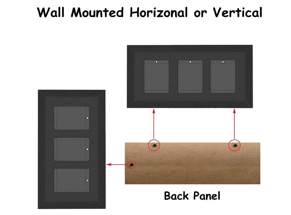Evoretro Graded Card Display Frame for 3 Psa Graded Cards DS Modellismo Evoretro Graded Card Display Frame for 3 Psa