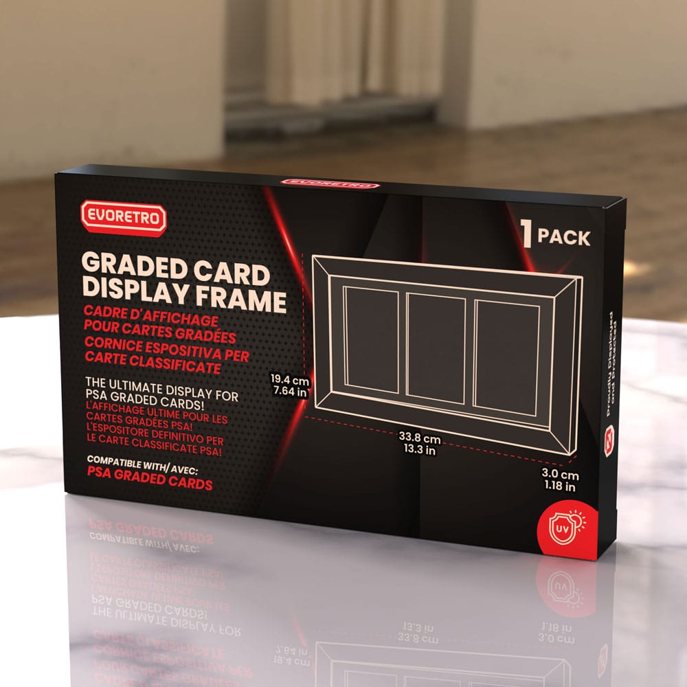 Evoretro Graded Card Display Frame for 3 Psa Graded Cards DS Modellismo Evoretro Graded Card Display Frame for 3 Psa