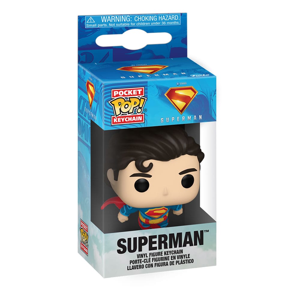 Portachiavi Superman (2025) POP! 4 cm Superman Display (12) DS Modellismo Portachiavi Superman (2025) POP! Superman
