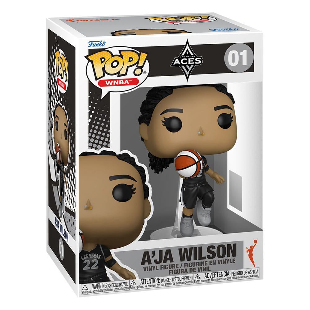 Wnba POP! Vinyl Figure Las Vegas Aces: A'ja Wilson 9 cm DS Modellismo Wnba POP! Las Vegas Aces: A'ja Wilson Funko
