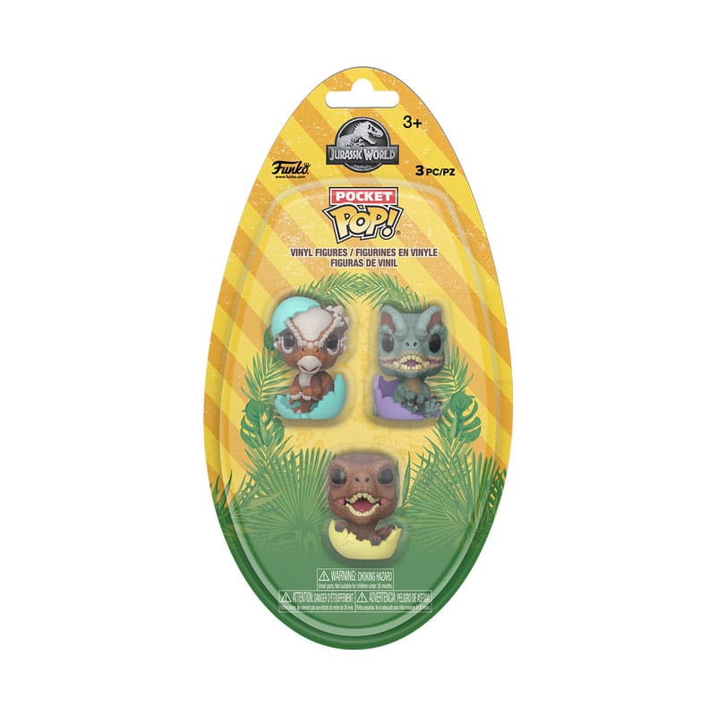 Jurassic Park Pocket POP! Vinyl Figure Easter Egg 3-Pack Dinos 4 cm DS Modellismo Jurassic Park Pocket POP! Easter Egg Dinos