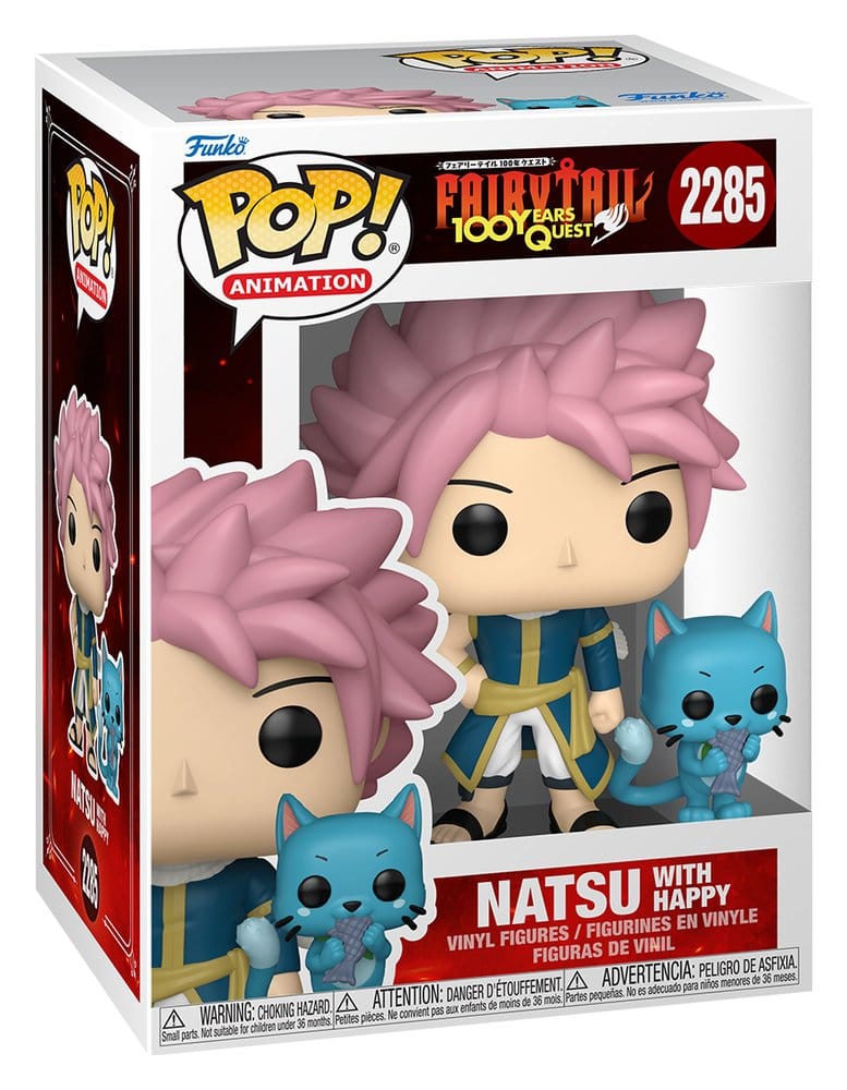 Fairy Tail-100 Years Quest POP! Animation Vinyl Figure Natsu & Happy 9 cm DS Modellismo Fairy Tail-100 Years Quest POP! Animation