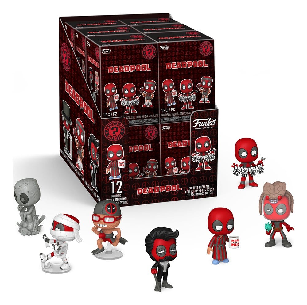 Marvel Comics Mystery Mini Figures 5 cm Deadpool Series 5 Display (12) DS Modellismo Marvel Comics Mystery Mini Deadpool 5
