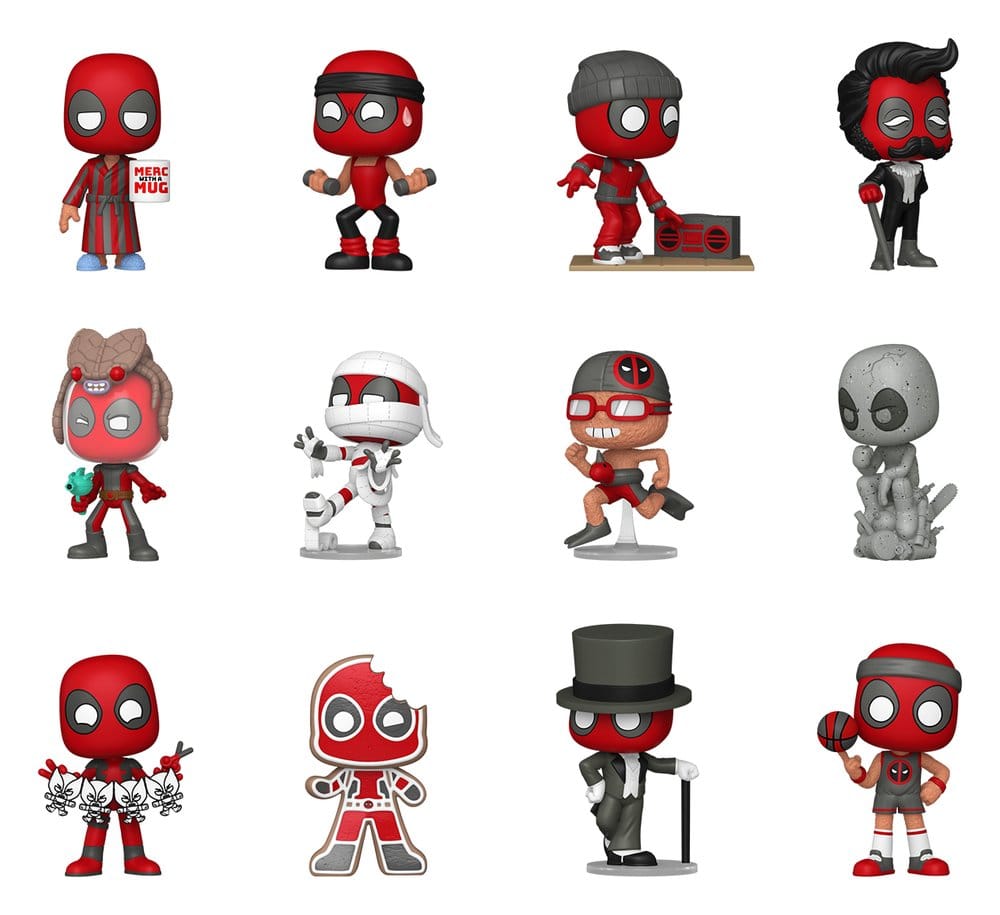 Marvel Comics Mystery Mini Figures 5 cm Deadpool Series 5 Display (12) DS Modellismo Marvel Comics Mystery Mini Deadpool 5