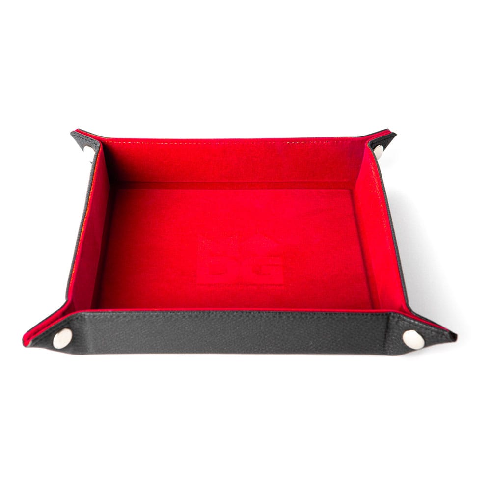 FanRoll Folding Dice Tray Velvet Red DS Modellismo FanRoll Folding Dice Tray Velvet Red