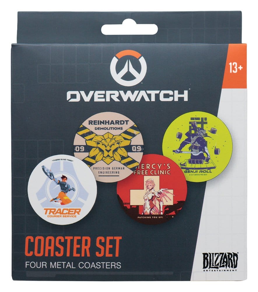 Sottobicchiere Overwatch 4-Pack Printed in metallo DS Modellismo Sottobicchiere Overwatch 4-Pack Printed