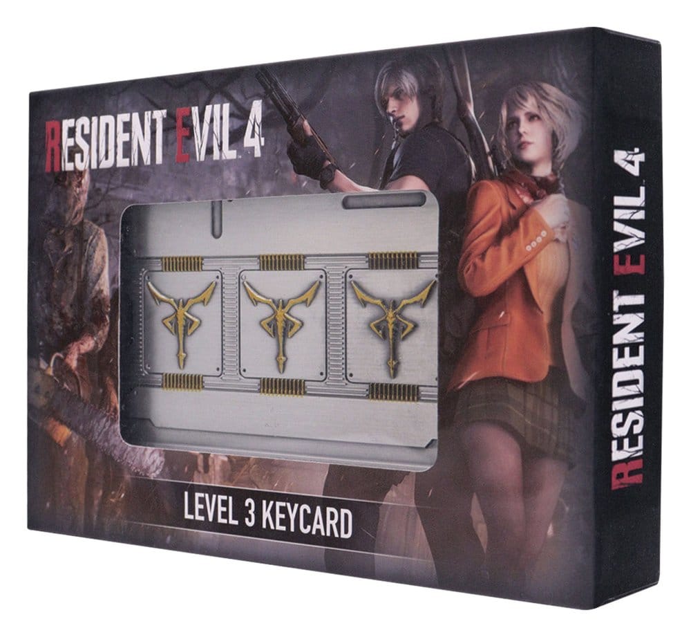 Replica Resident Evil 4 Level 3 Keycards edizione limitata DS Modellismo Replica Resident Evil 4 Level 3 Keycards