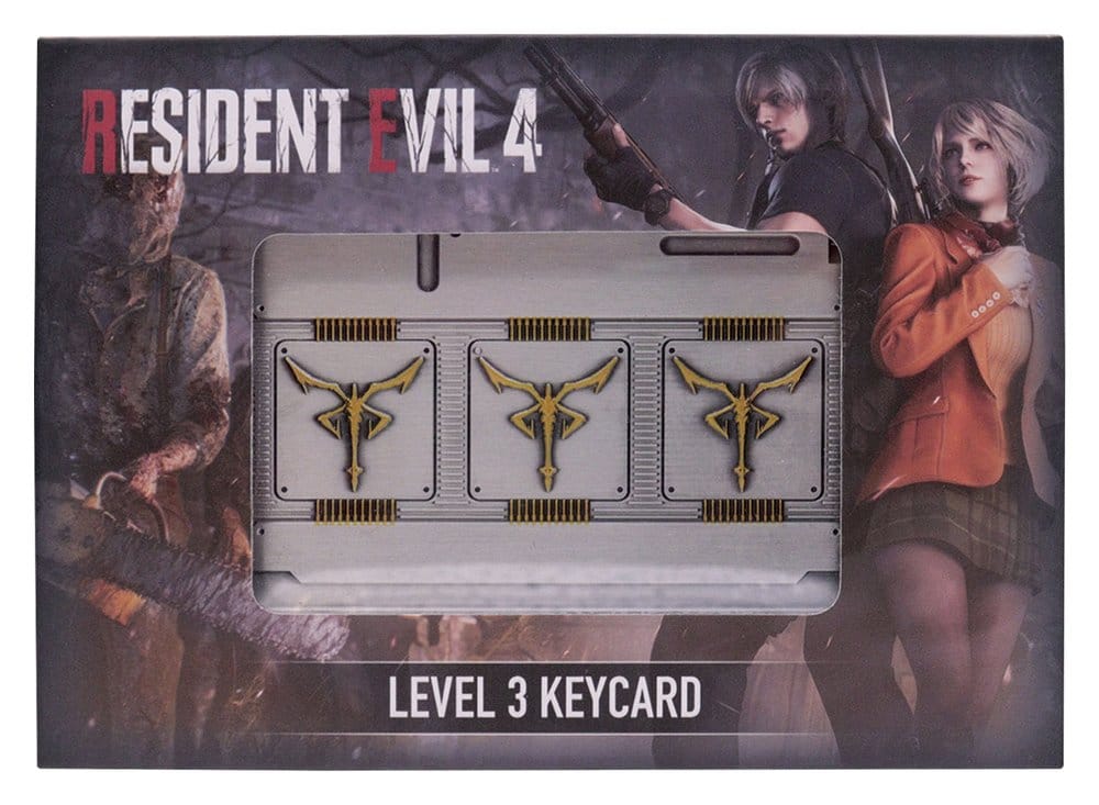 Replica Resident Evil 4 Level 3 Keycards edizione limitata DS Modellismo Replica Resident Evil 4 Level 3 Keycards