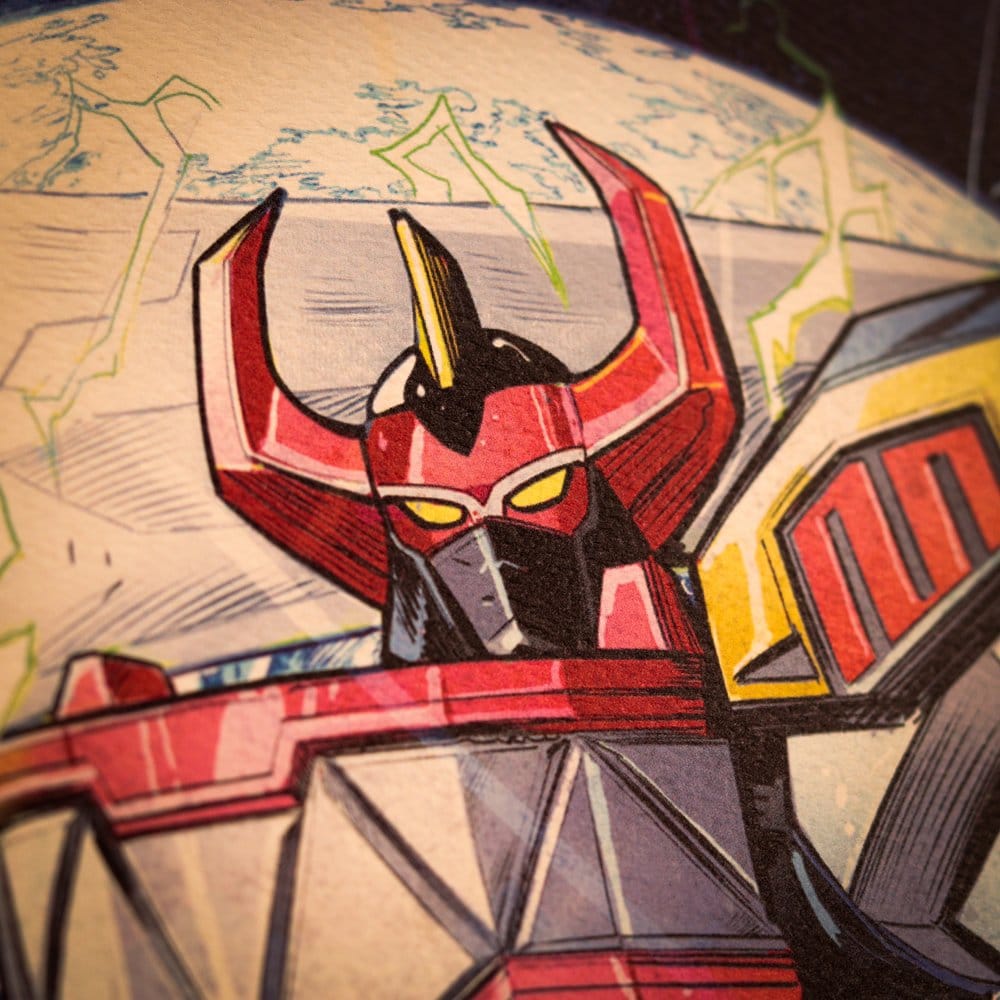 Stampa artistica Power Rangers edizione limitata 42 x 30 cm DS Modellismo Stampa artistica Power Rangers edizione