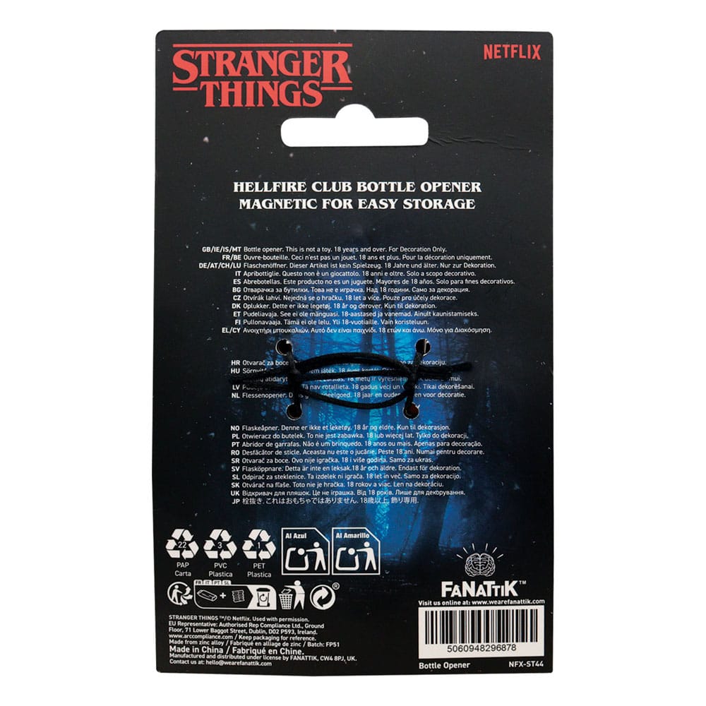 Apribottiglie Stranger Things Hellfire Club DS Modellismo Apribottiglie Stranger Things Hellfire Club