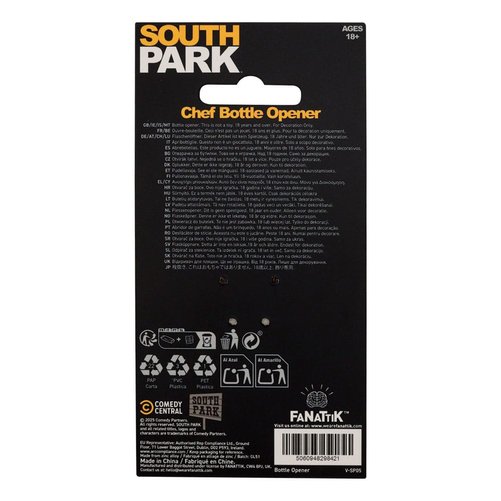 Apribottiglie South Park Chef DS Modellismo Apribottiglie South Park Chef