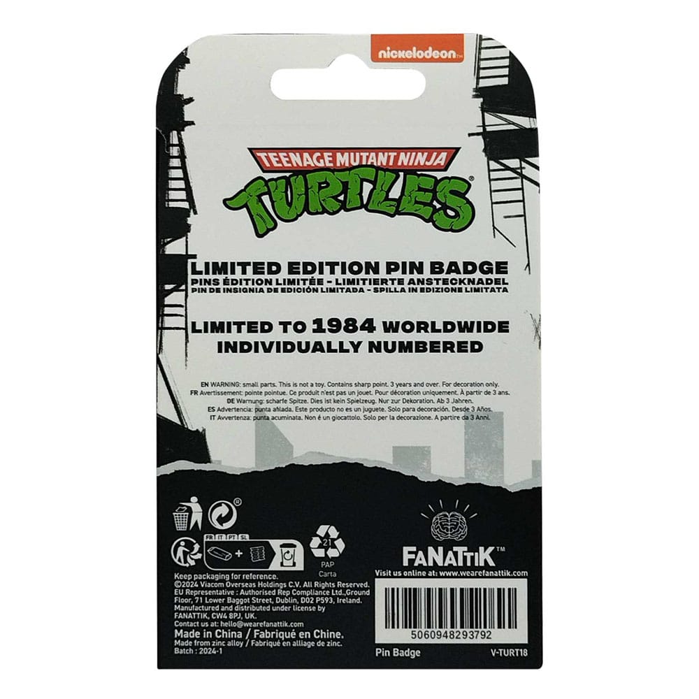 Spilla Teenage Mutant Ninja Turtles 40th Anniversary edizione limitata DS Modellismo Spilla Teenage Mutant Ninja Turtles 40th
