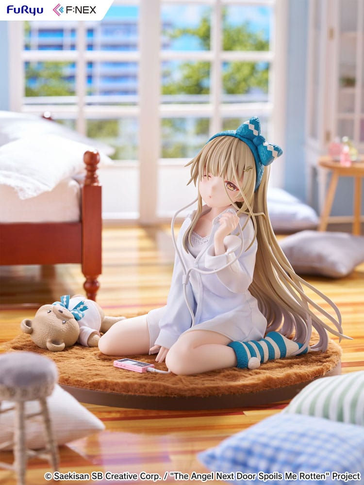 Statua The Angel Next Door Spoils Me Rotten F:Nex PVC 1/7 Mahiru Shiina Relax Ver. 14 cm DS Modellismo Statua Angel Next Door Spoils Me scala 1/7