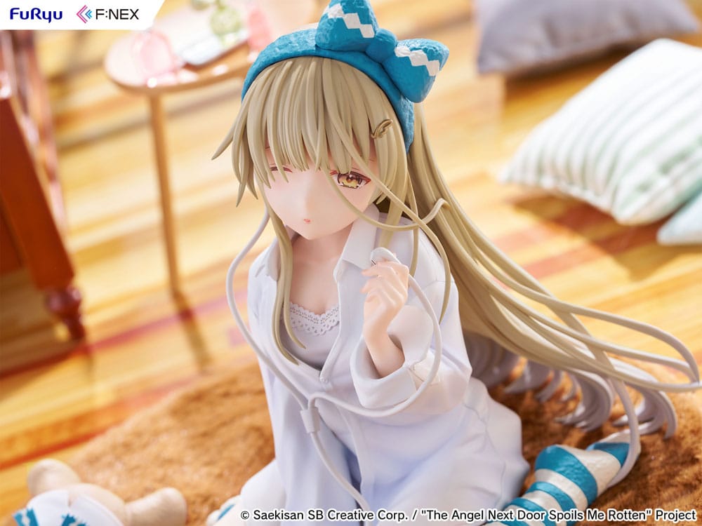 Statua The Angel Next Door Spoils Me Rotten F:Nex PVC 1/7 Mahiru Shiina Relax Ver. 14 cm DS Modellismo Statua Angel Next Door Spoils Me scala 1/7