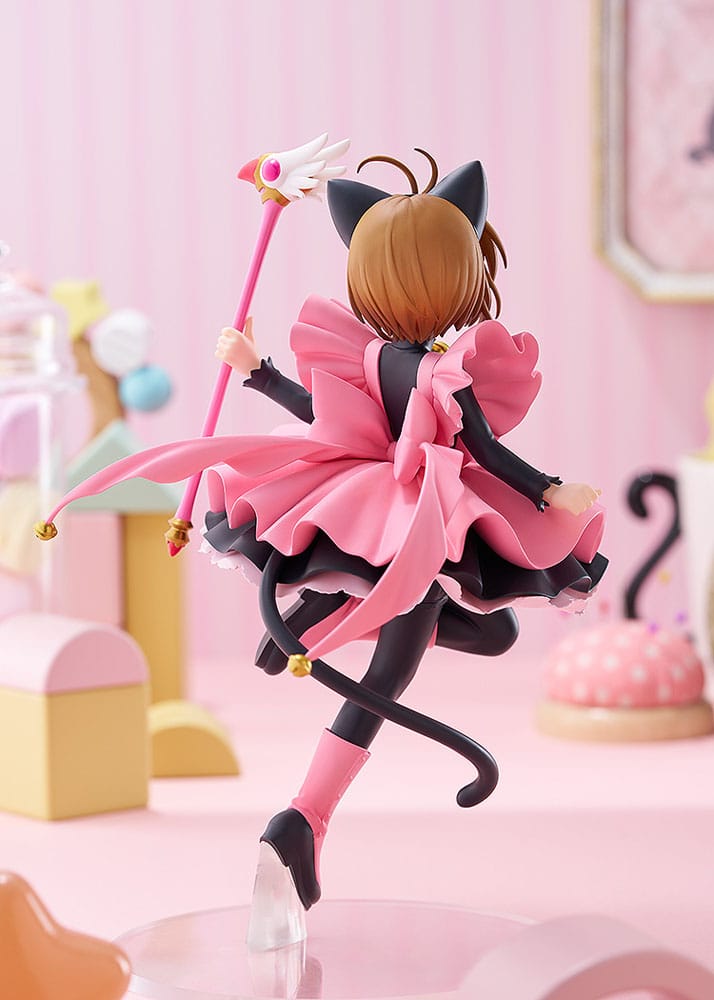 Statua Cardcaptor Sakura Pop Up Parade PVC Sakura Kinomoto: Black Cat Costume Ver. L Size 22 cm - Damaged packaging DS Modellismo Statua Cardcaptor Sakura Pop Up Parade