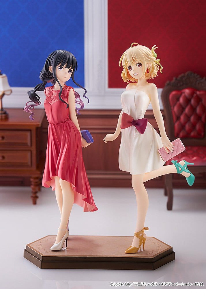 Lycoris Recoil Pop Up Parade PVC Figures 2-Pack Chisato Nishikigi & Takina Inoue: After Party! Ver. L Size DS Modellismo Lycoris Recoil Pop Up Parade Chisato