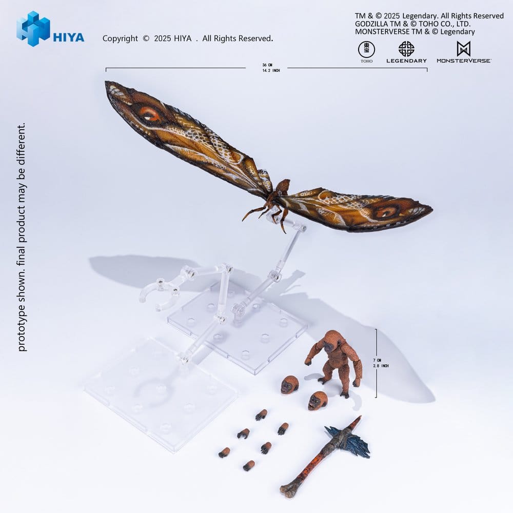 Godzilla x Kong: The New Empire Exquisite Basic Series Action Figure Mothra Premium Set DS Modellismo Godzilla x Kong: Empire Exquisite Basic
