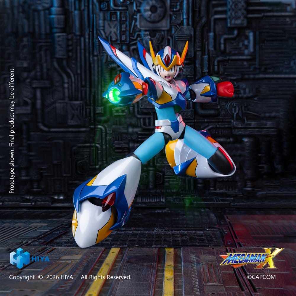 Mega Man X Exquisite Basic Series Actionfigur X Falcon Armor Version 15 cm DS Modellismo Mega Man X Exquisite Basic Actionfigur X