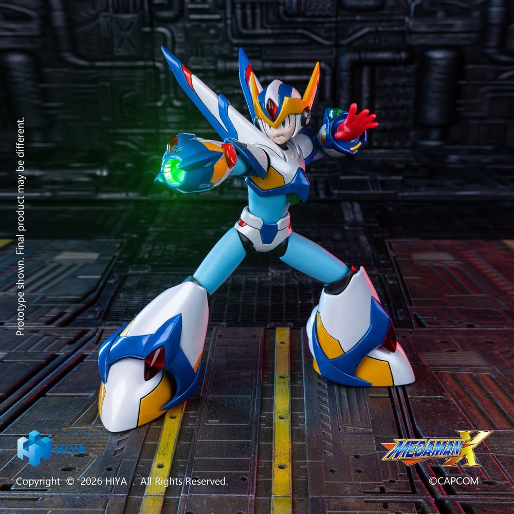 Mega Man X Exquisite Basic Series Actionfigur X Falcon Armor Version 15 cm DS Modellismo Mega Man X Exquisite Basic Actionfigur X