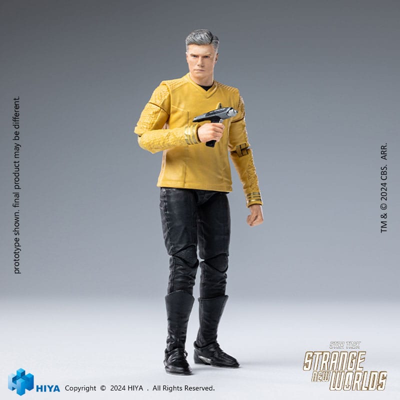 Star Trek Strange New Worlds Exquisite Mini Series Actionfigur 1/18 Pike 11 cm DS Modellismo Star Trek Strange Worlds scala 1/18