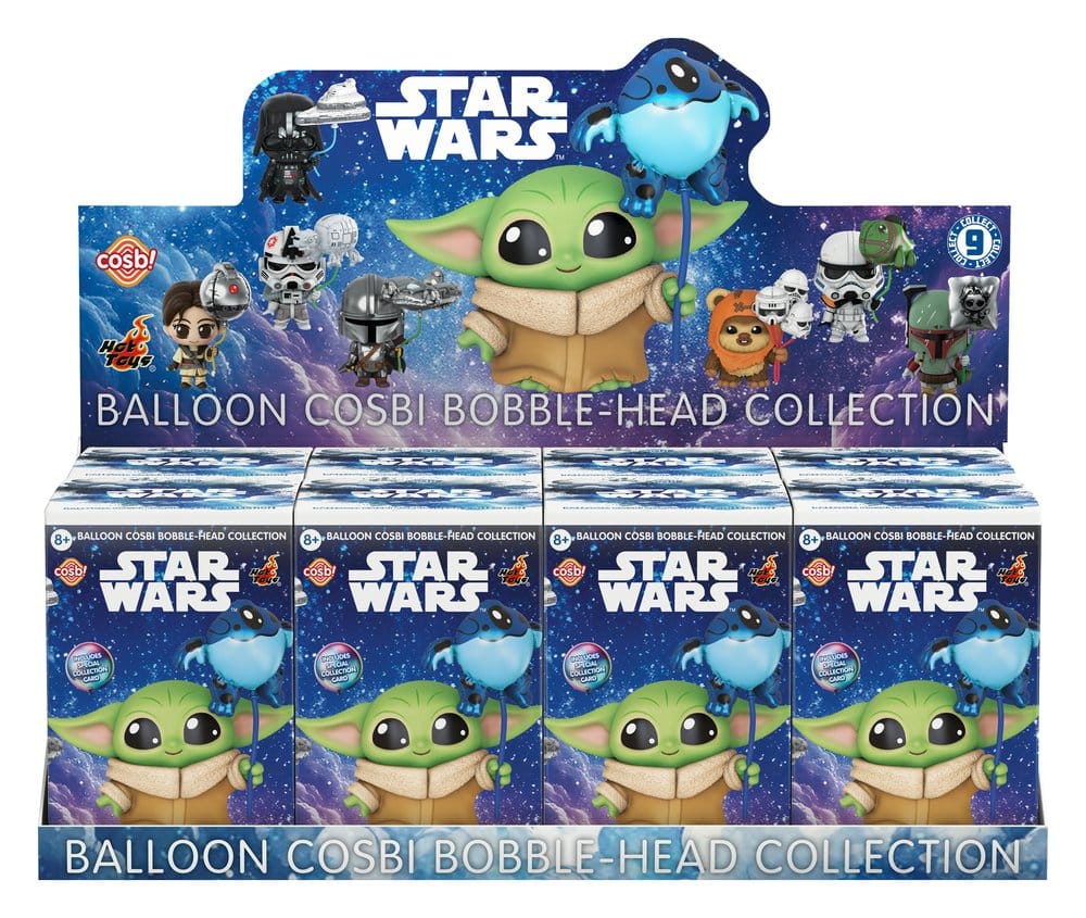 Star Wars Cosbi Mini Figures Balloon 8 cm Blind Box Display (8) DS Modellismo Star Wars Cosbi Mini Balloon Blind Box