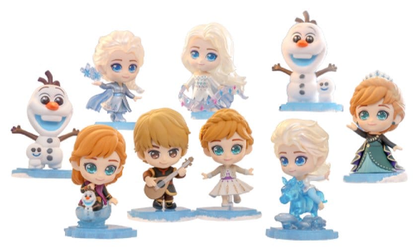 Frozen Cosbi Mini Figures 8 cm Blind Box Display (8) DS Modellismo Frozen Cosbi Mini Blind Box Display (8)