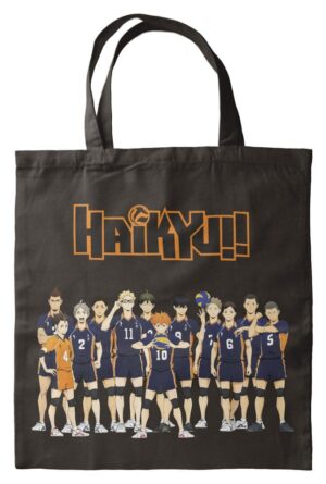 Borsa in tela Haikyu Black 40 x Halantex