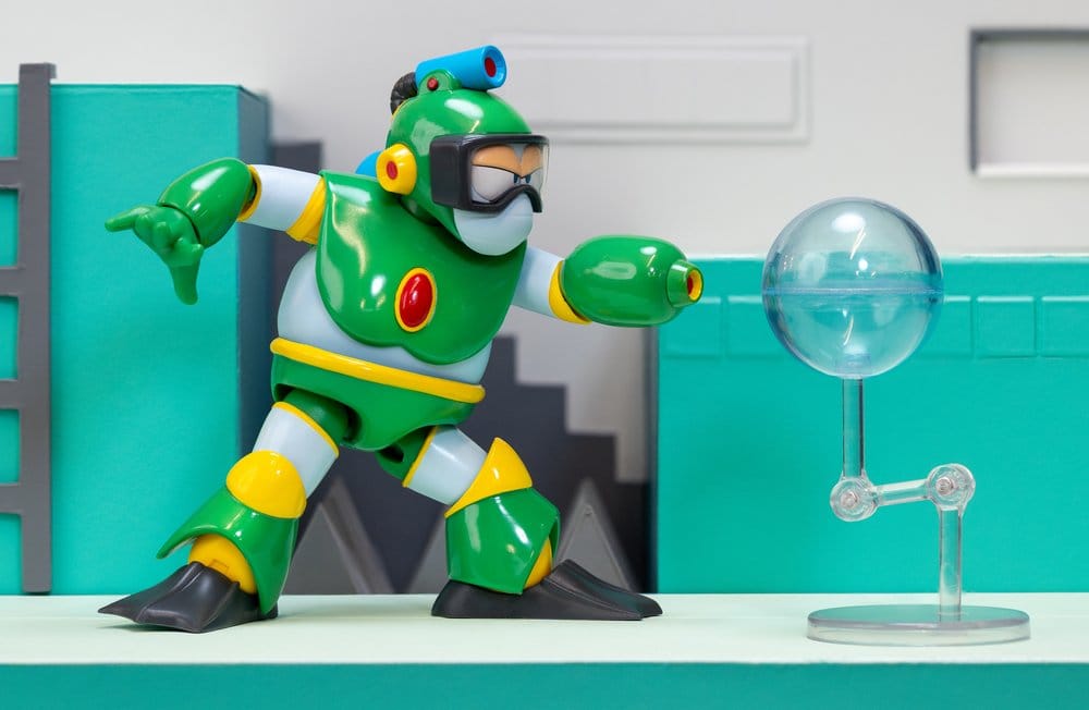 Mega Man Action Figure Bubble Man 11 cm DS Modellismo Mega Man Action Bubble Man Jada Toys