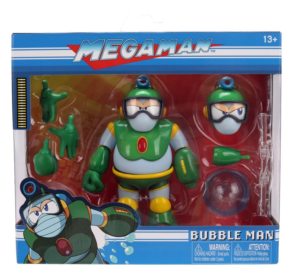 Mega Man Action Figure Bubble Man 11 cm DS Modellismo Mega Man Action Bubble Man Jada Toys