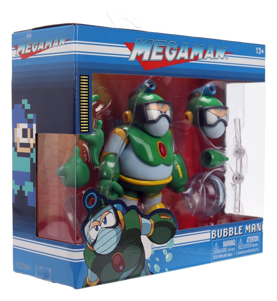 Mega Man Action Figure Bubble Man 11 cm DS Modellismo Mega Man Action Bubble Man Jada Toys