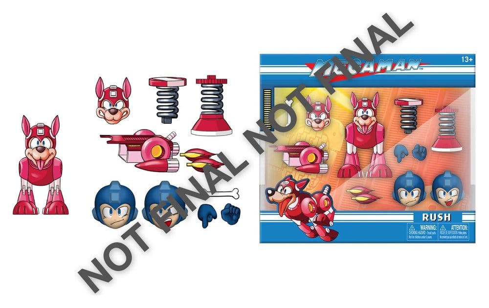 Mega Man Action Figure Rush 7 cm DS Modellismo Mega Man Action Rush Jada Toys