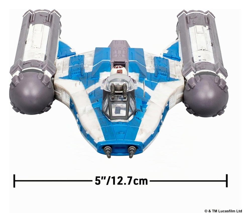Star Wars Medium Vehicle Btl-b Y-wing Starfighter with Clone Captain Rex 13 cm DS Modellismo Star Wars Medium Vehicle Btl-b Y-wing