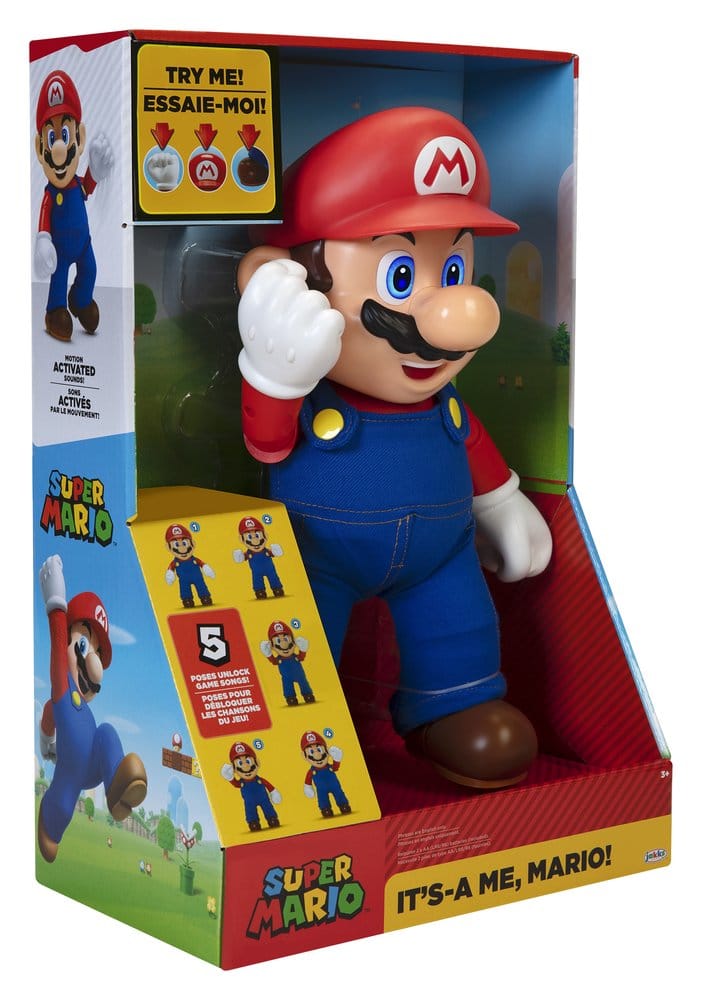 Super Mario Talking Action Figure It's-A Me! Mario 36 cm DS Modellismo Super Mario Talking Action It's-A Me! Mario