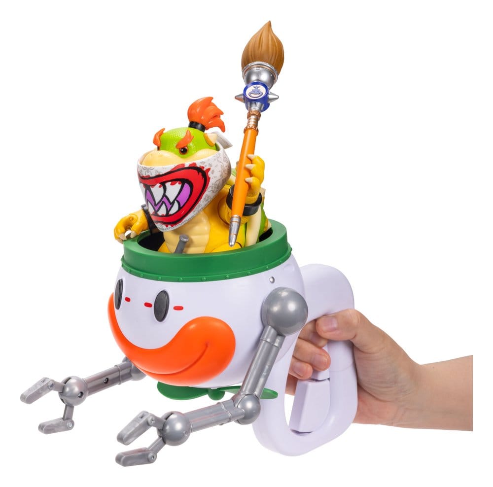 The Super Mario Galaxy Movie Action Figure Bowser Jr. with Clown Car 13 cm DS Modellismo Super Mario Galaxy Movie Action Bowser Jr.