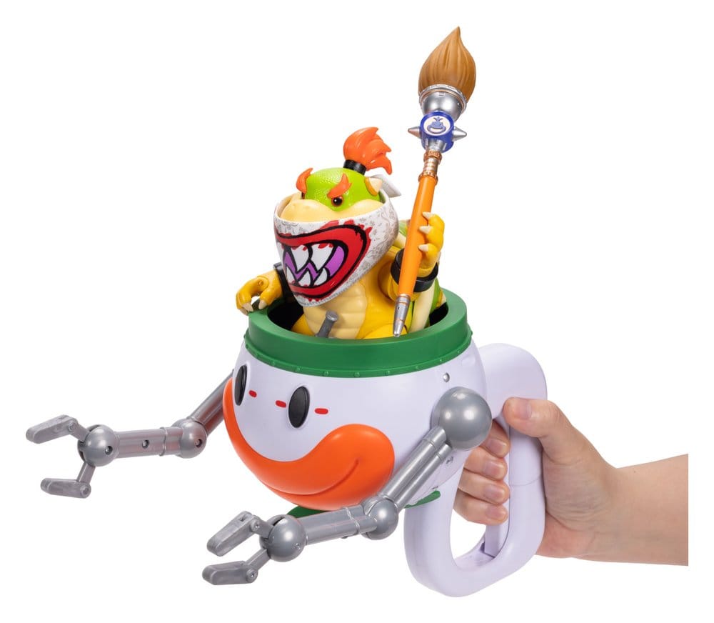 The Super Mario Galaxy Movie Action Figure Bowser Jr. with Clown Car 13 cm DS Modellismo Super Mario Galaxy Movie Action Bowser Jr.