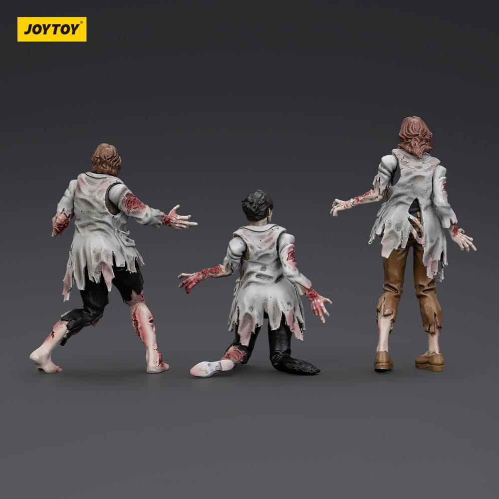 Zombie Dark Source Action Figures 3-Pack Scientists (Female) 8 cm DS Modellismo Zombie Dark Source Action Scientists