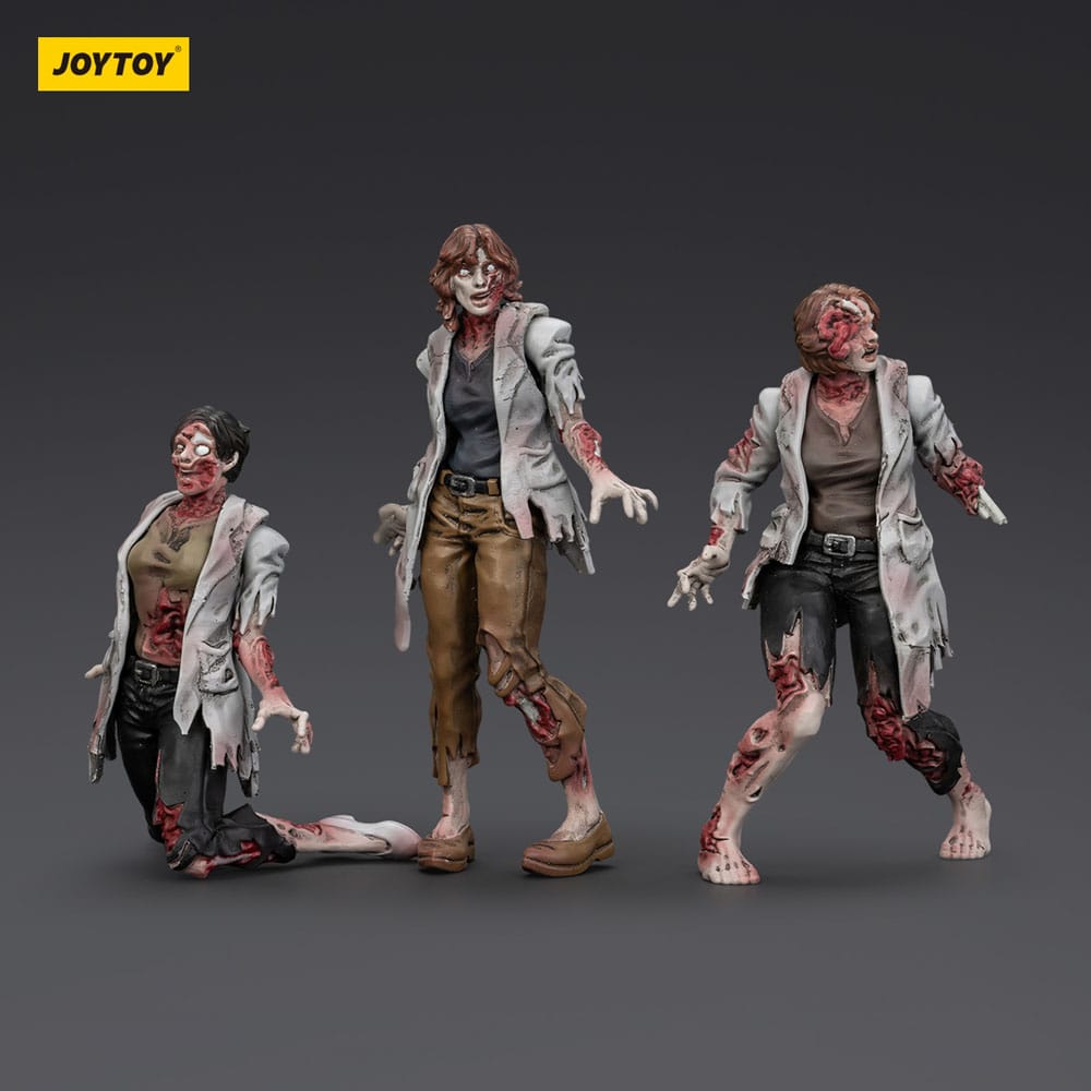 Zombie Dark Source Action Figures 3-Pack Scientists (Female) 8 cm DS Modellismo Zombie Dark Source Action Scientists