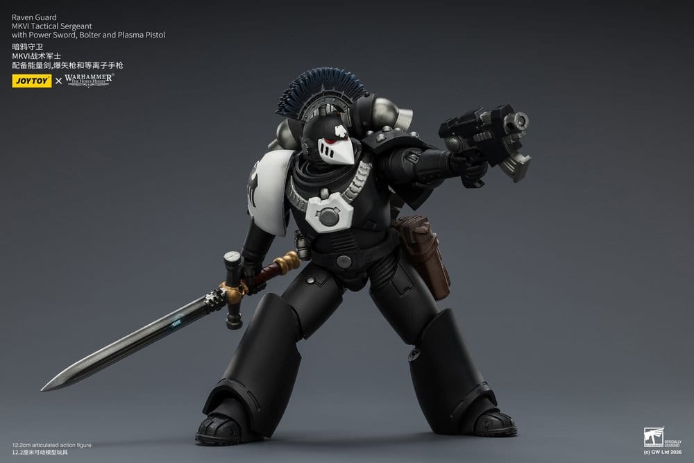 Warhammer 40,000 Action Figure Raven Guard MkVI Tactical Sergeant 12 cm DS Modellismo Warhammer 40,000 Action Raven Guard MkVI