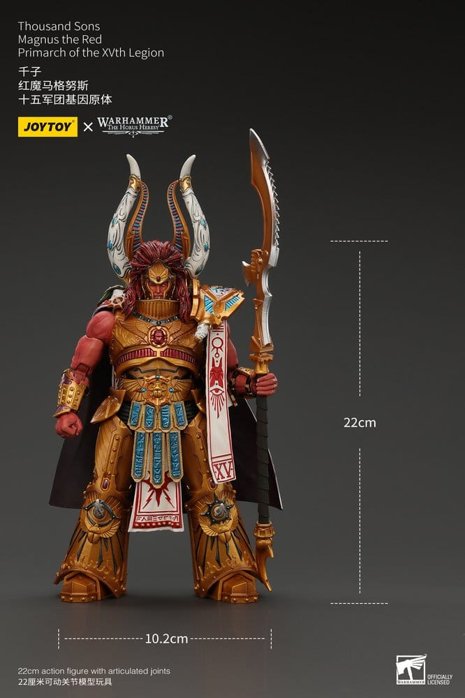 Warhammer The Horus Heresy Action Figure 1/18 Thousand sons Magnus the Red Primarch of the XVth Legion 22 cm DS Modellismo Warhammer Horus Heresy Action scala 1/18