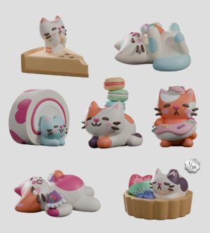 Bake Me a Cat Mini S1 Blind Box Display (6)