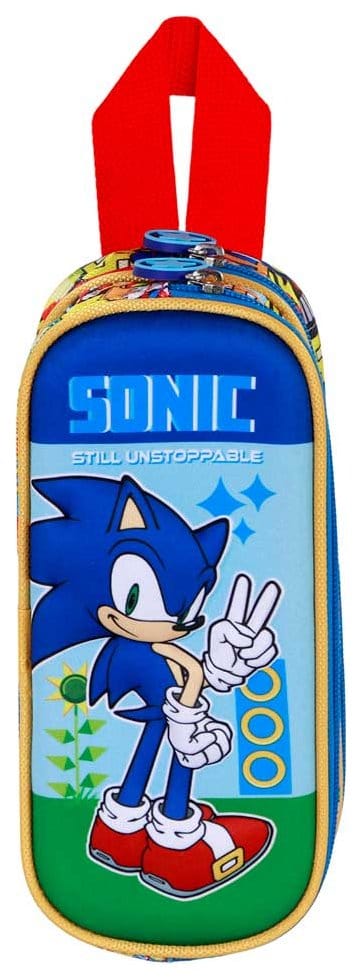 Sonic - The Hedgehog 3D Double Pencil case Sega Unstoppable Blue DS Modellismo Sonic Hedgehog 3D Double Pencil case Sega