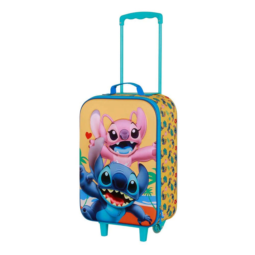 Lilo & Stitch Soft 3D Trolley Suitcase Stitch Ocean Blue 52 cm DS Modellismo Lilo & Stitch Soft 3D Trolley Suitcase