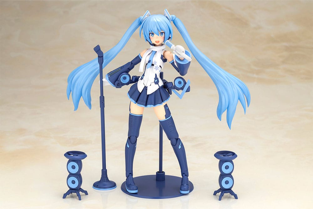 Frame Arms Girl x Hatsune Miku Plastic Model Kit Frame Music Girl Snow Miku Another Color Ver. 15 cm DS Modellismo Frame Arms Girl x Hatsune Miku Plastic Model
