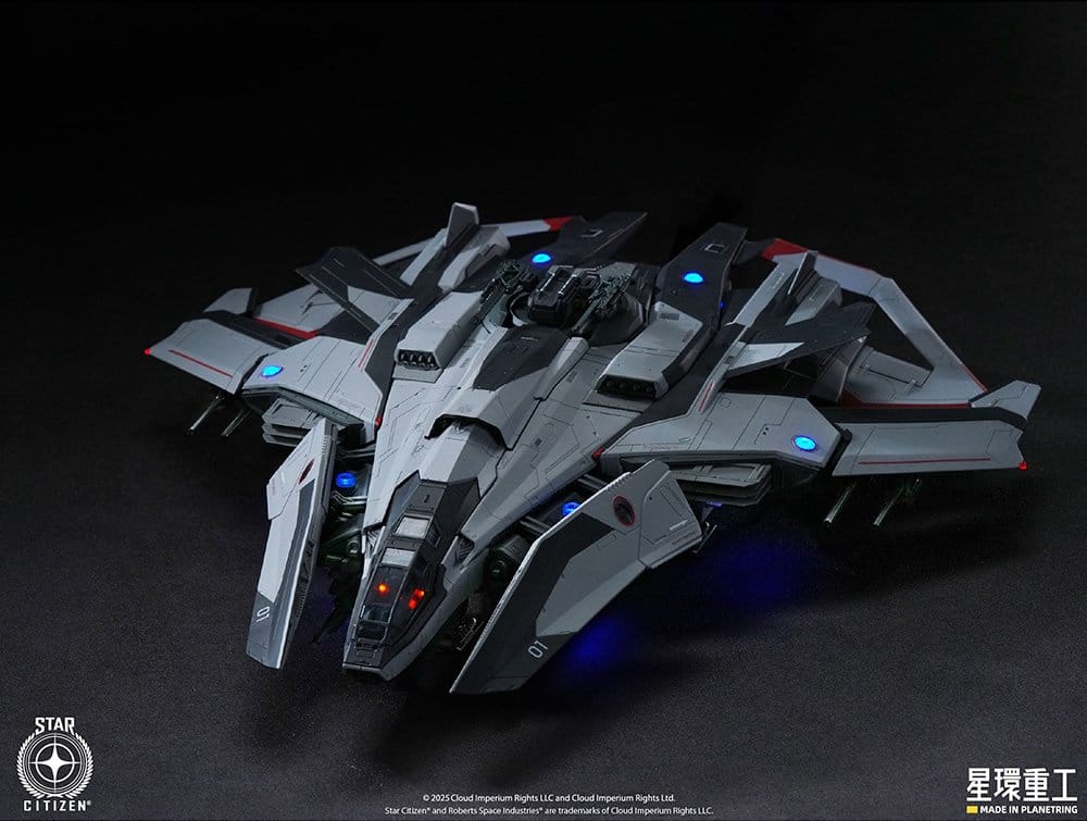 Star Citizen Pre-assembled Plastic Model Kit 1/100 Anvil F8C Lightning Pre-Assembled Finished Model Ver. 25 cm DS Modellismo Star Citizen Pre-assembled scala 1/100